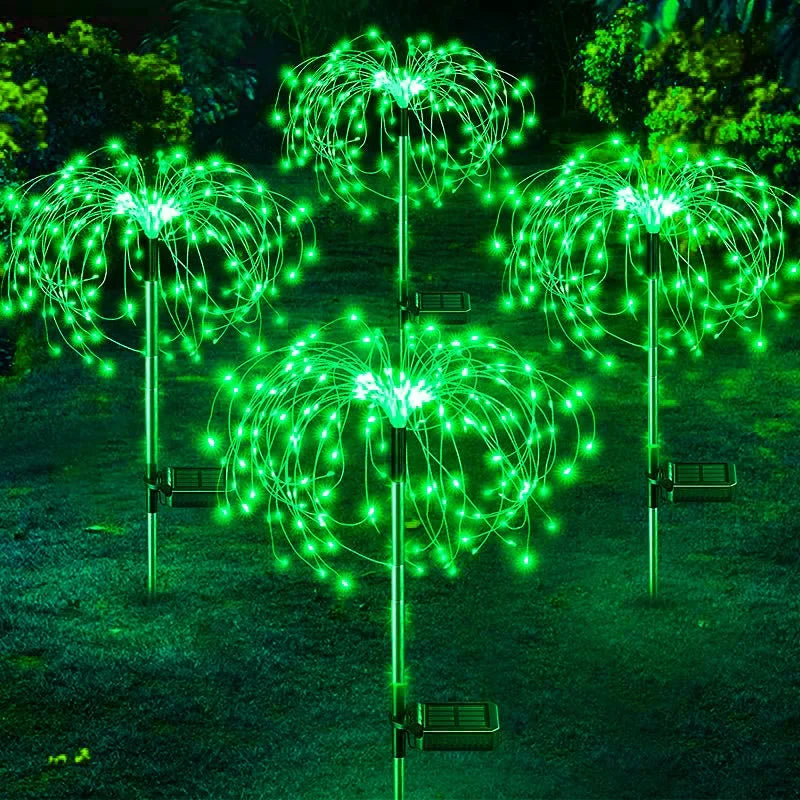 StarlitBurst Solar LED Firework Lights