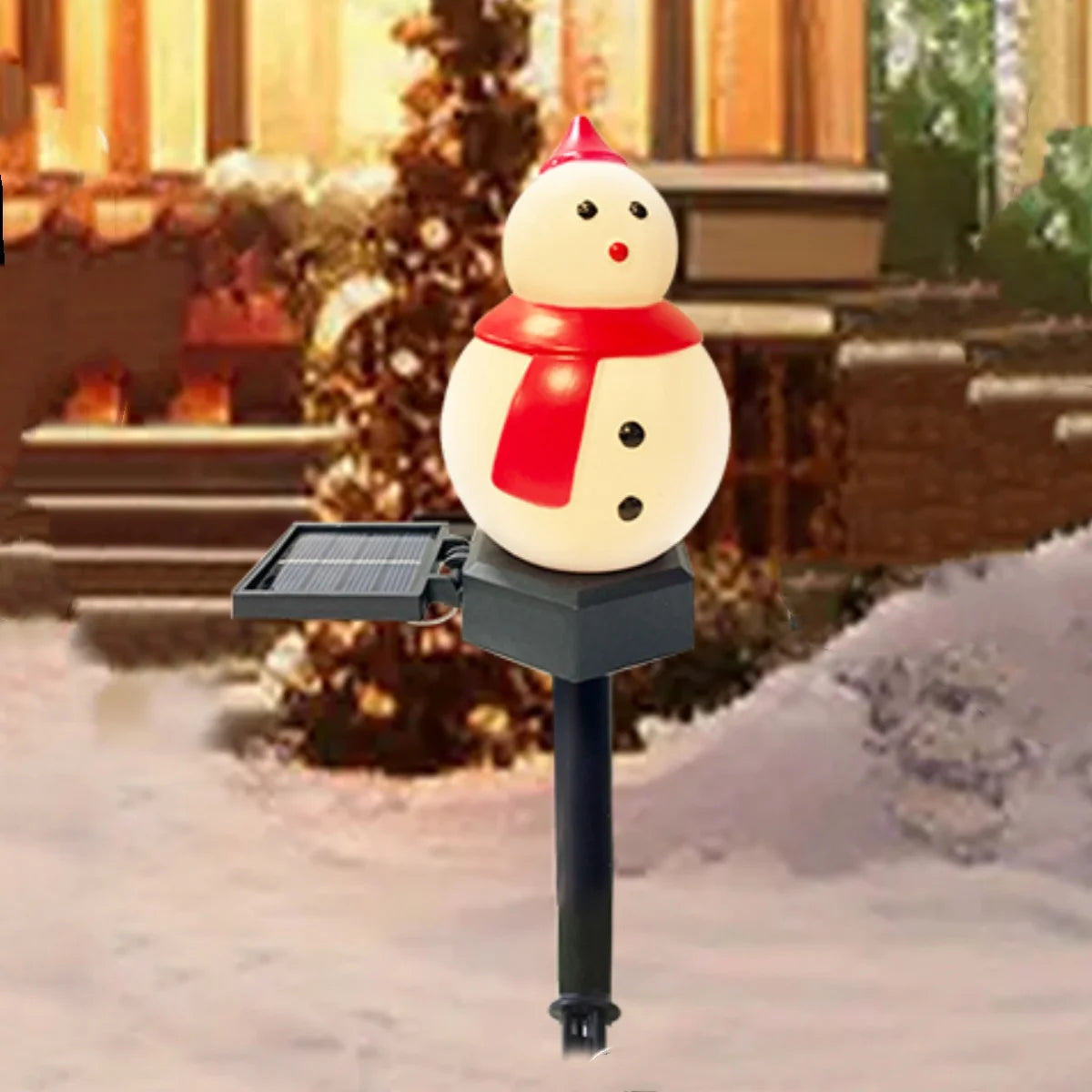 Santa & Snowman Solar Path Lights