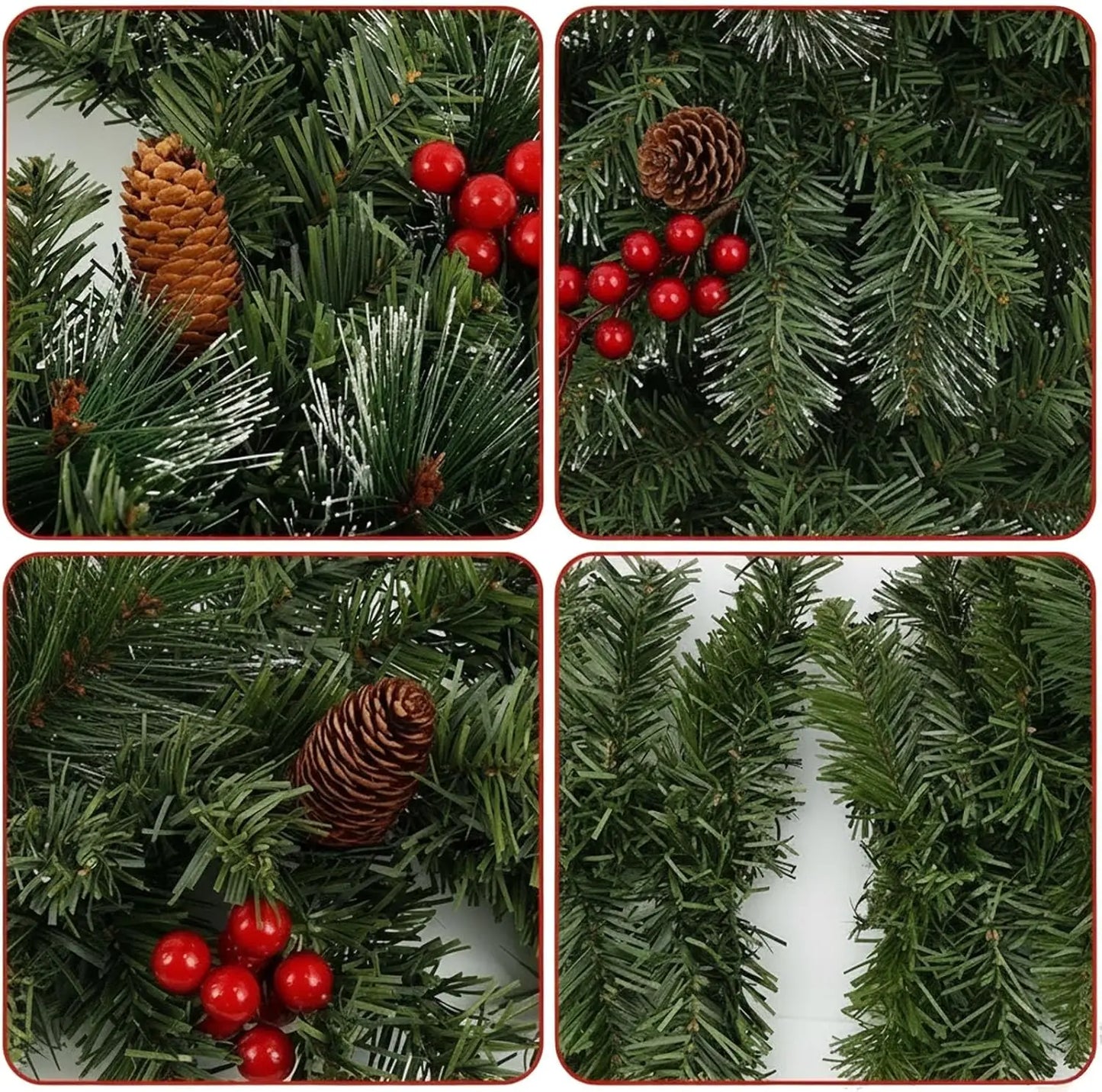 Golden Rattan Glow Wreath