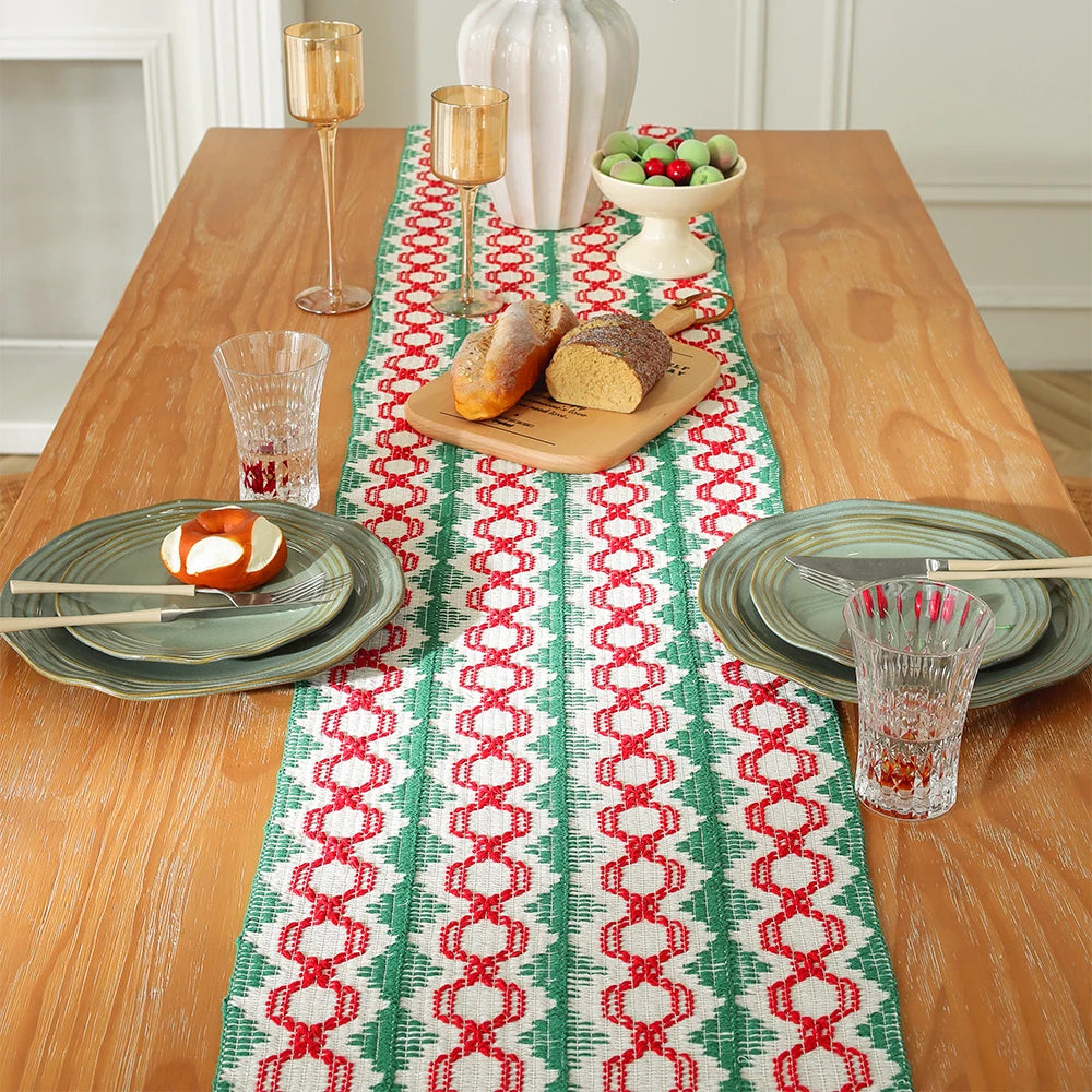 Boho Tassel Table Runner