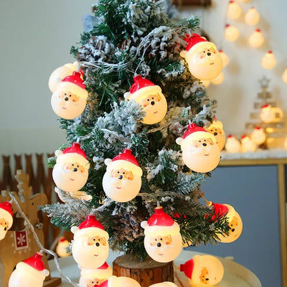 Twinkle Santa & Snowman LED Garland