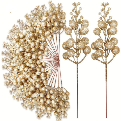 Glitter Bloom Ornament Set (8/15pcs)