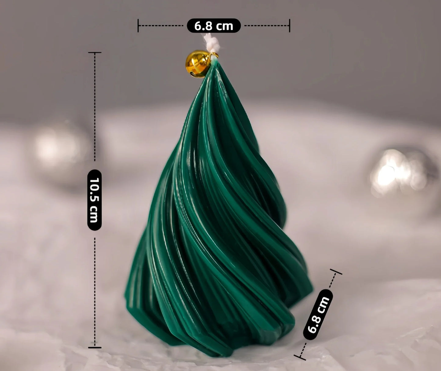 Noël Soy Candle – Handmade Christmas Tree Edition