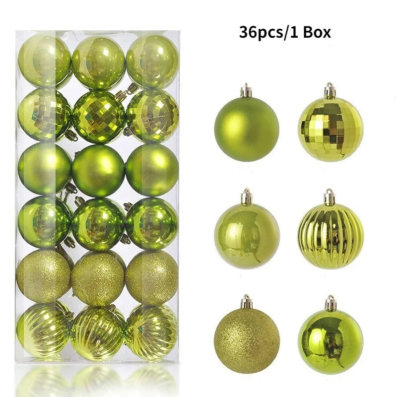 Classic 3CM Christmas Ball Set (36 pcs)