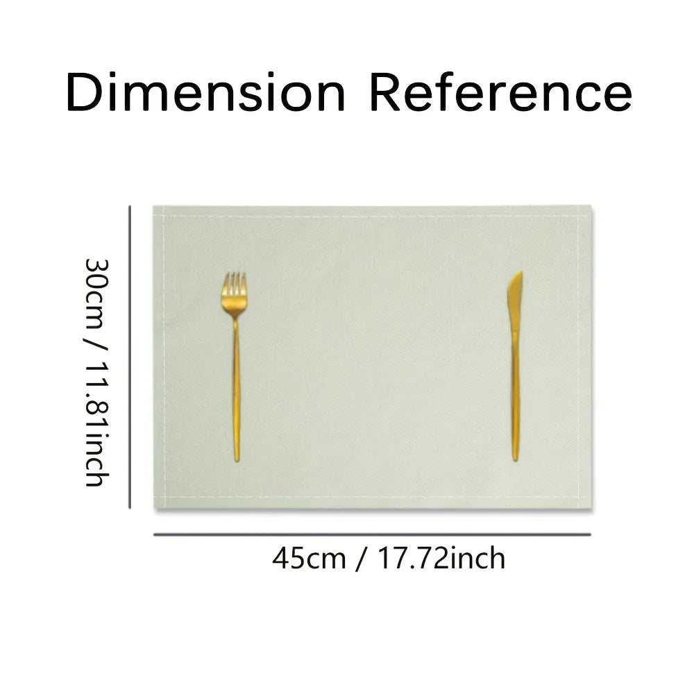 Festive Gnome Placemats Set (4/6/8/10 pcs)