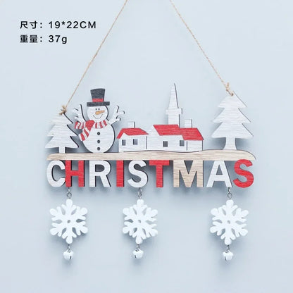 JoyHangs Wooden Christmas Pendants