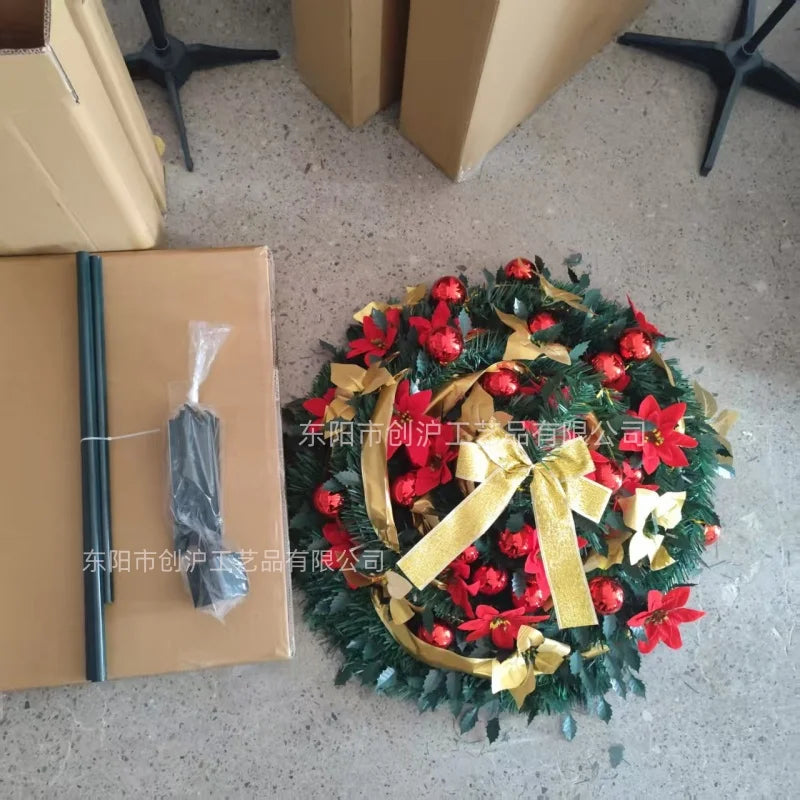 TwinklePop Foldable Pre-Decorated Christmas Tree – 120 cm