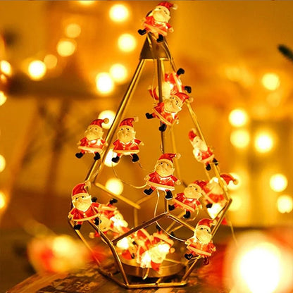 Santa & Snowman Fairy Lights