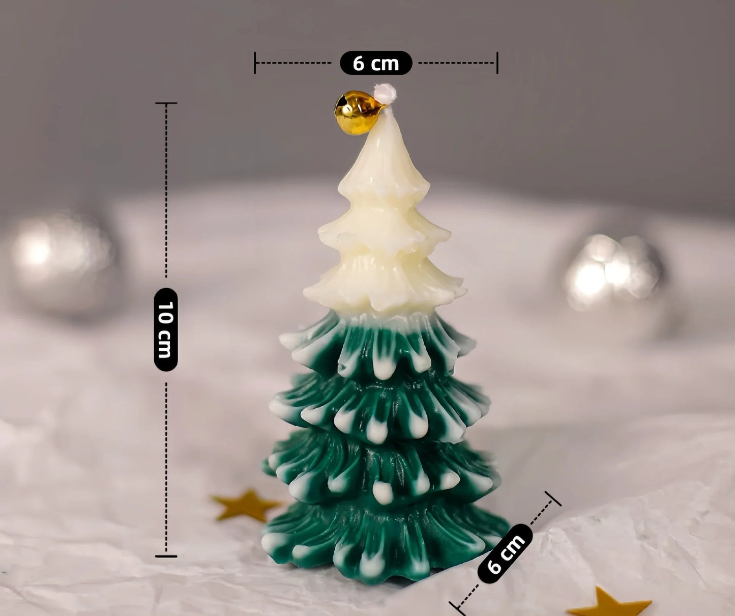 Noël Soy Candle – Handmade Christmas Tree Edition