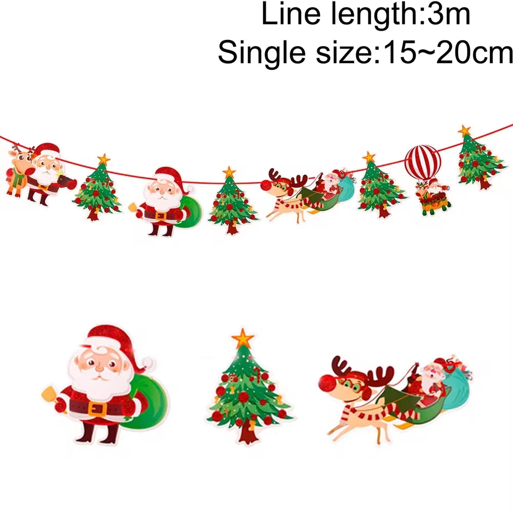 MerryBanner Christmas Garland