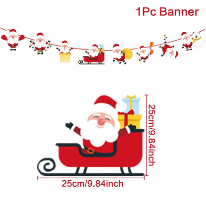 MerryBanner Christmas Garland