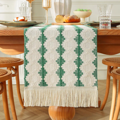 Boho Tassel Table Runner