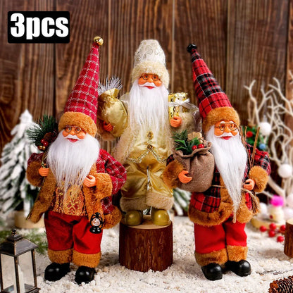Mini Santa Figurines (Set of 1–4)