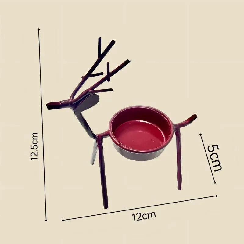 Midnight Reindeer Candle Holders