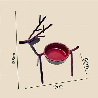 Midnight Reindeer Candle Holders