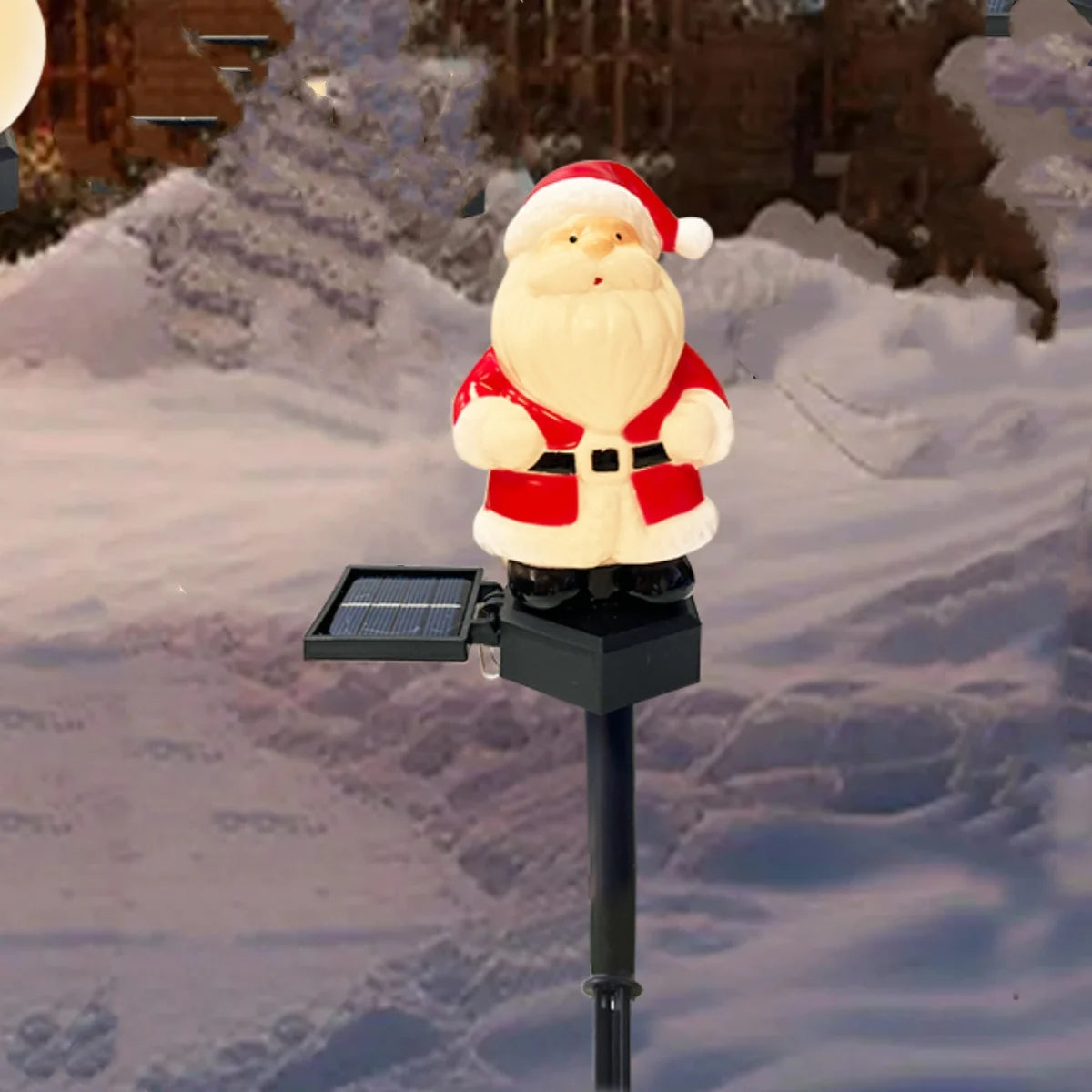 Santa & Snowman Solar Path Lights