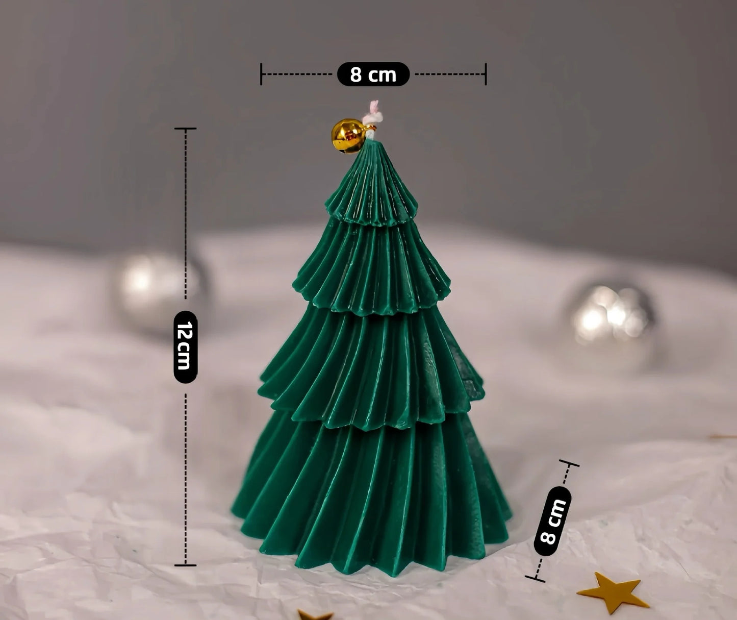 Noël Soy Candle – Handmade Christmas Tree Edition