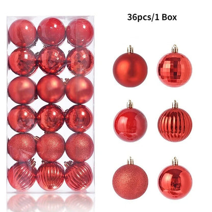 Classic 3CM Christmas Ball Set (36 pcs)