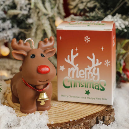 Frosted Reindeer Candle