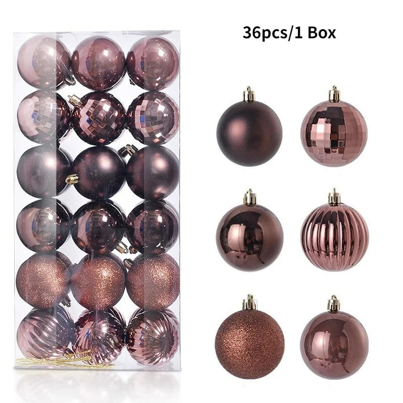 Classic 3CM Christmas Ball Set (36 pcs)