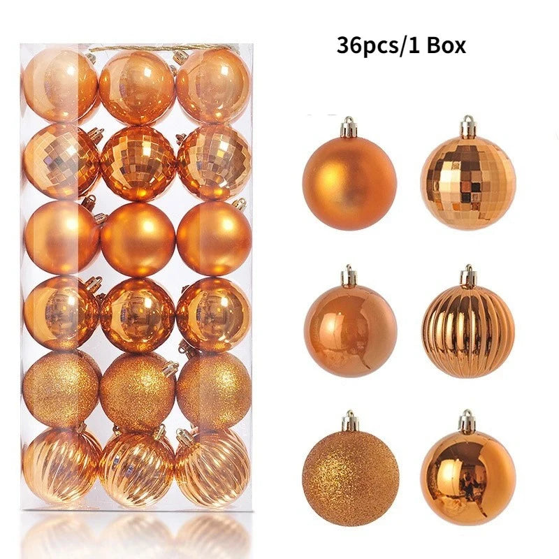 Classic 3CM Christmas Ball Set (36 pcs)