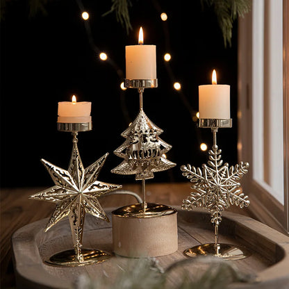Starlit Elk Candle Holder