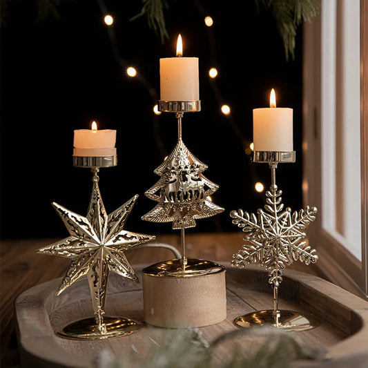 Starlit Elk Candle Holder