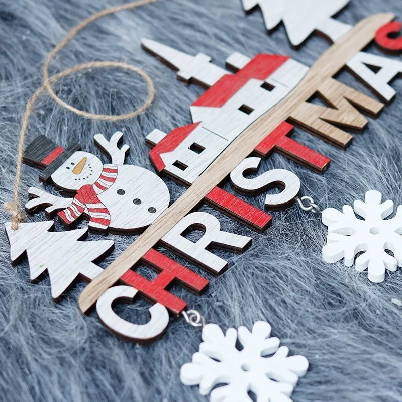 JoyHangs Wooden Christmas Pendants