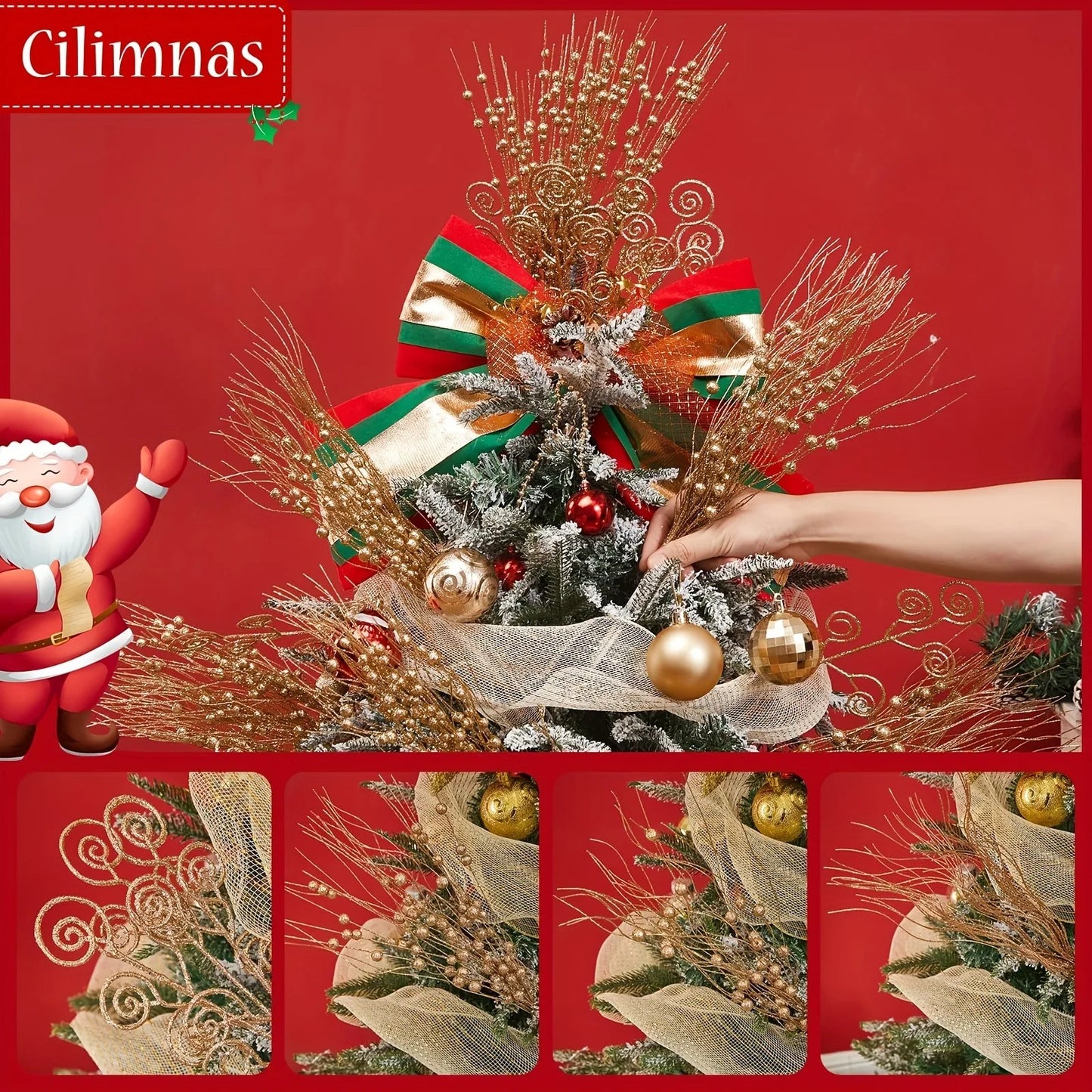 Glitter Berry & Flower Bouquet Set (8/16pc)