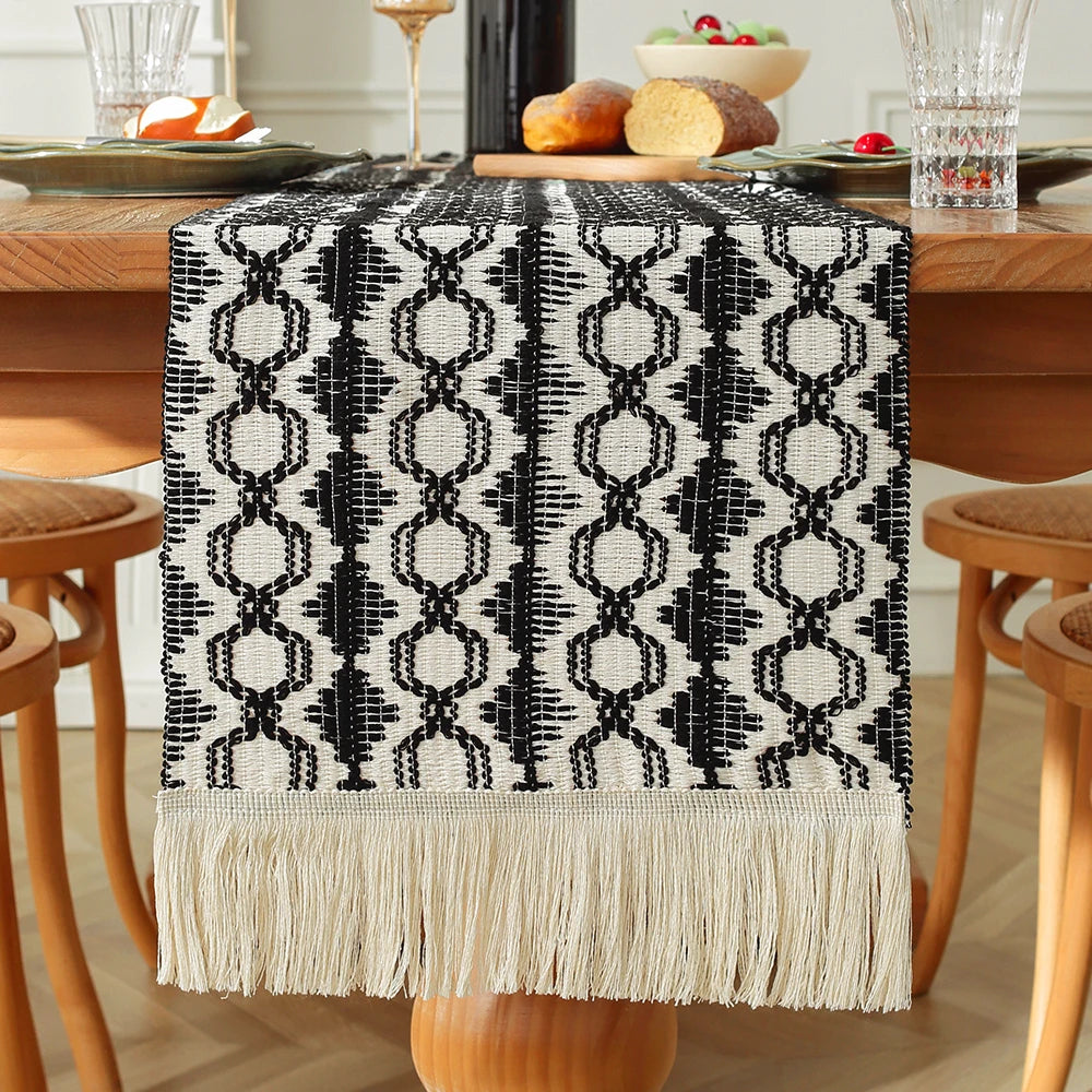 Boho Tassel Table Runner