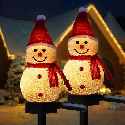 Frostlight Snowman Garden Lamp