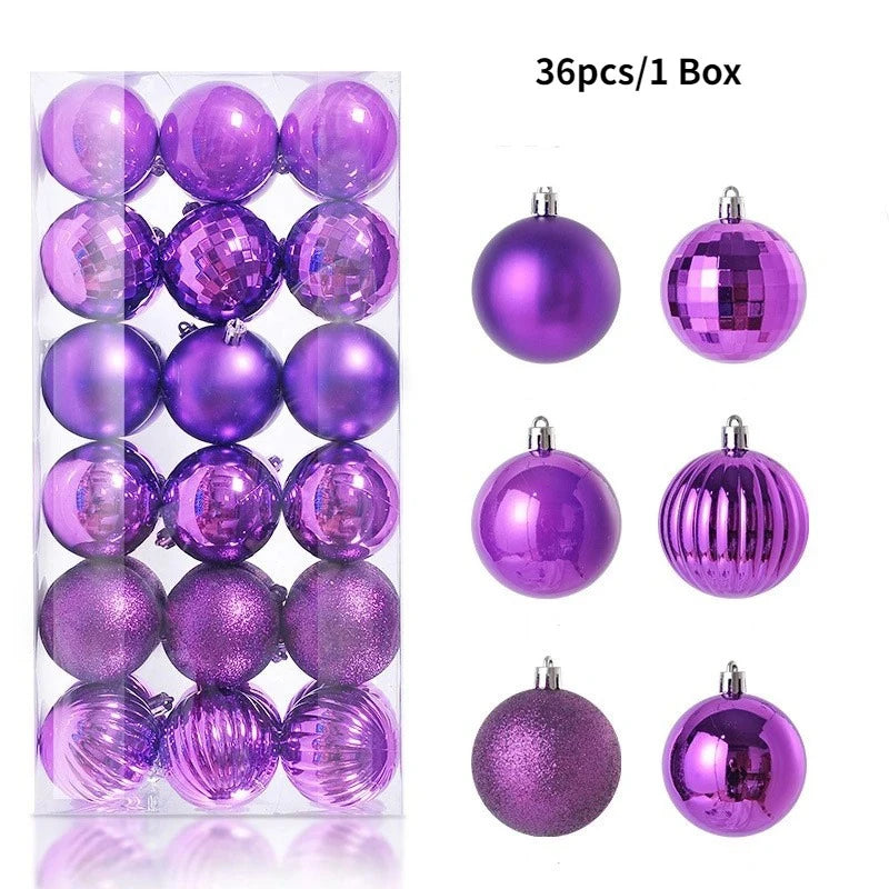 Classic 3CM Christmas Ball Set (36 pcs)