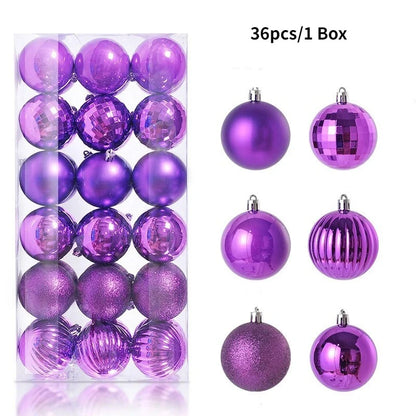 Classic 3CM Christmas Ball Set (36 pcs)