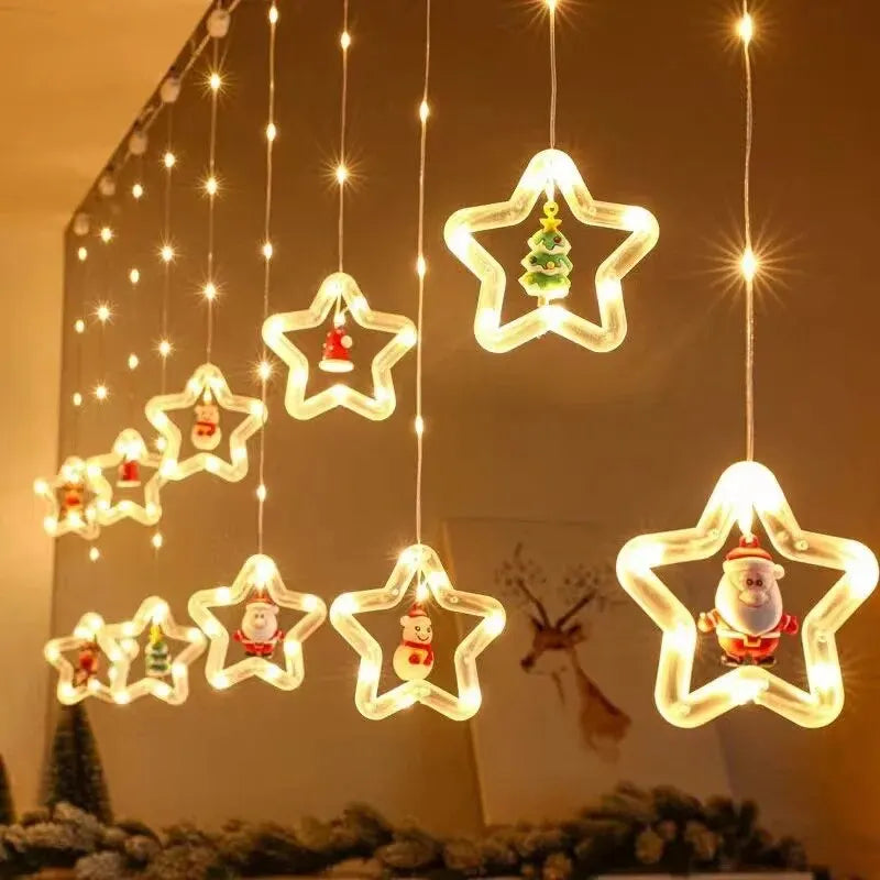 WinterGlow Santa Fairy Lights