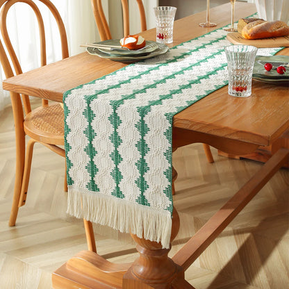 Boho Tassel Table Runner
