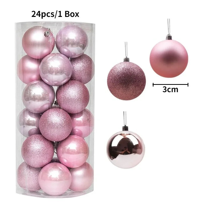 Classic 3CM Christmas Ball Set (36 pcs)