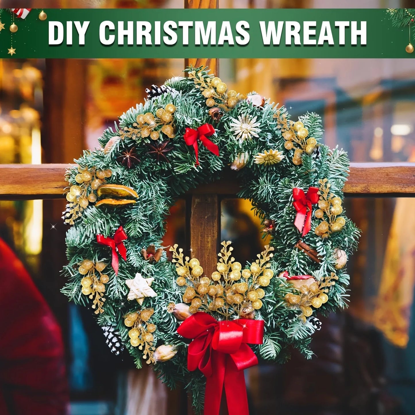 Glitter Bloom Ornament Set (8/15pcs)