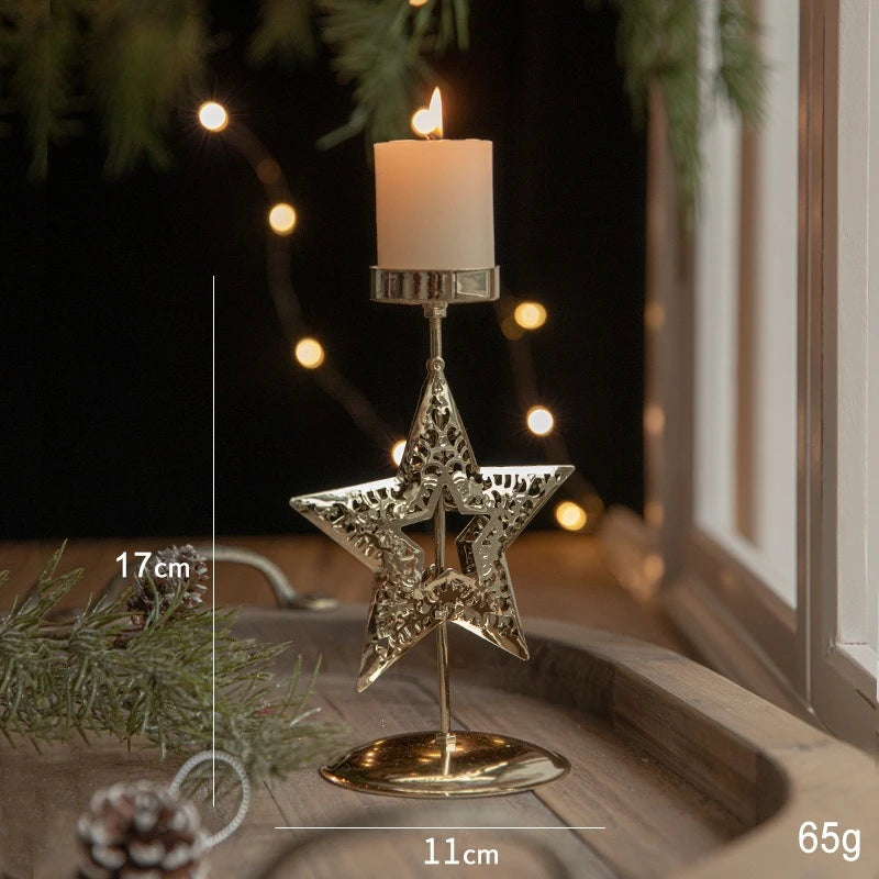 Starlit Elk Candle Holder