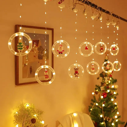 WinterGlow Santa Fairy Lights