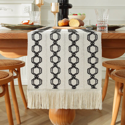 Boho Tassel Table Runner