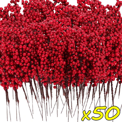Crimson Berries Stem (50pc)