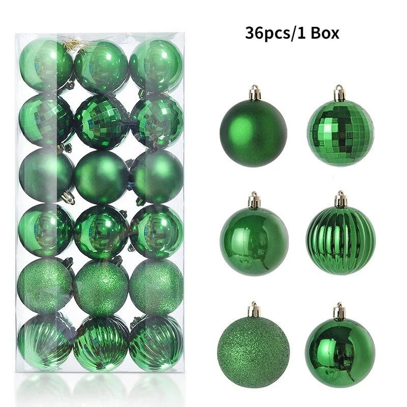 Classic 3CM Christmas Ball Set (36 pcs)