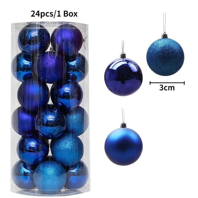 Classic 3CM Christmas Ball Set (36 pcs)