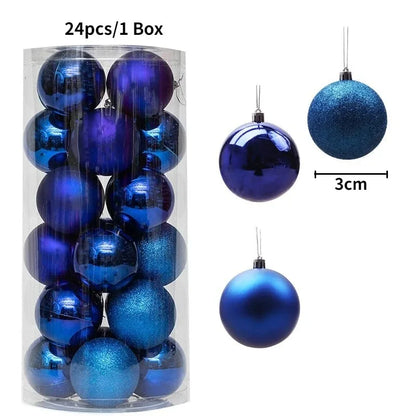 Classic 3CM Christmas Ball Set (36 pcs)