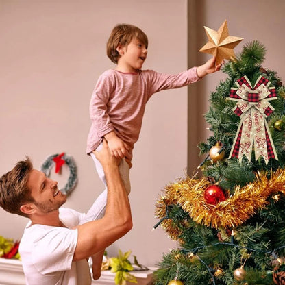 Large Buffalo Plaid Christmas Bow