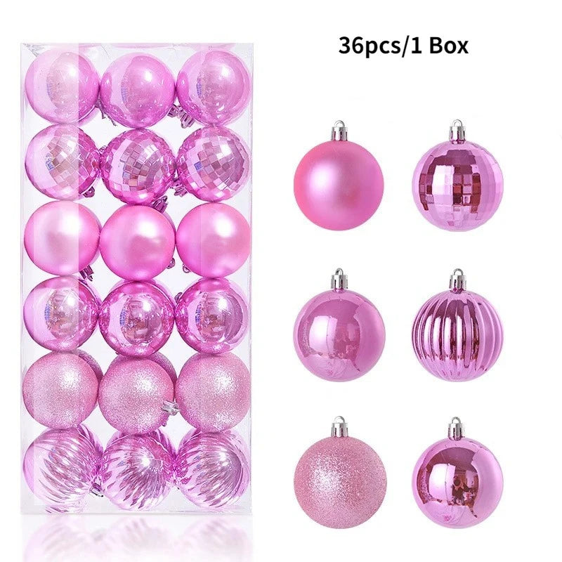 Classic 3CM Christmas Ball Set (36 pcs)
