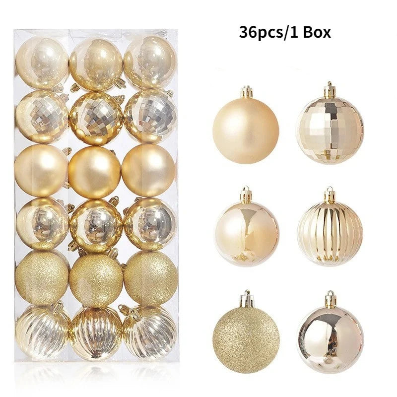 Classic 3CM Christmas Ball Set (36 pcs)