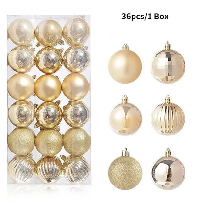 Classic 3CM Christmas Ball Set (36 pcs)