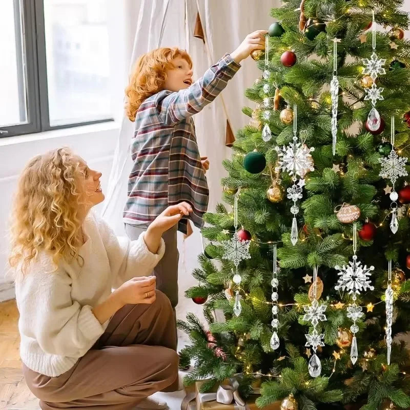 Crystal Snowflake Pendant Set
