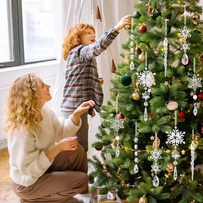 Crystal Snowflake Pendant Set